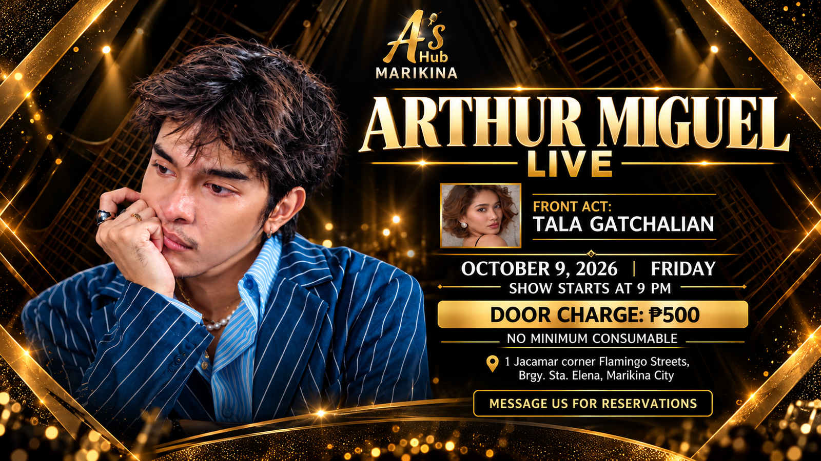 Arthur Miguel. Frontact: Tala Gatchalian